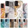 Fashion Gold Pink Geometric Marble Cover Phone Case For Samsung Galaxy A55 A54 A53 A52 A15 A14 A13 A12 A35 A34 A33 A32 A25 A24 A