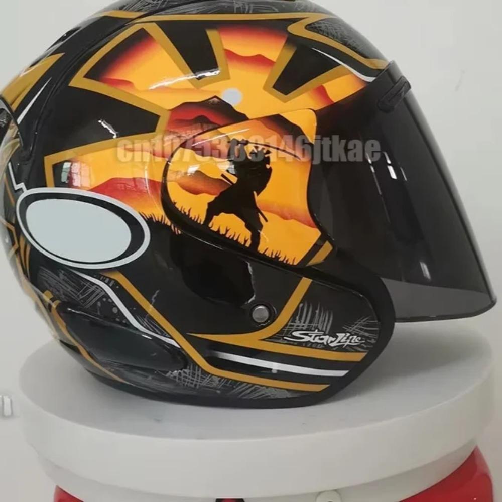 Ram3 Pedrosa Samurai Half Helmet Мужской и женский мотоциклетный внедорожный летний шлем для скоростного спуска по горному кроссу Casco Capacete