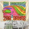 Гобелен в стиле ретро для девочек, настенный красочный гобелен в стиле бохо, хиппи, тапиз, эстетическая комната, домашний декор, фоновая ткань