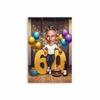 Personalized 60th Cartoon Portrait Poster 68th Caricature Prints Cartoon Portrait Canvas Painting Man Birthday Funny Art Gifts