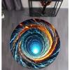 Vortex Print Round Rug Bedroom Carpet Living Room Nonslip Floor Mat Sofa Table Rugs for Home Woman Room Rug