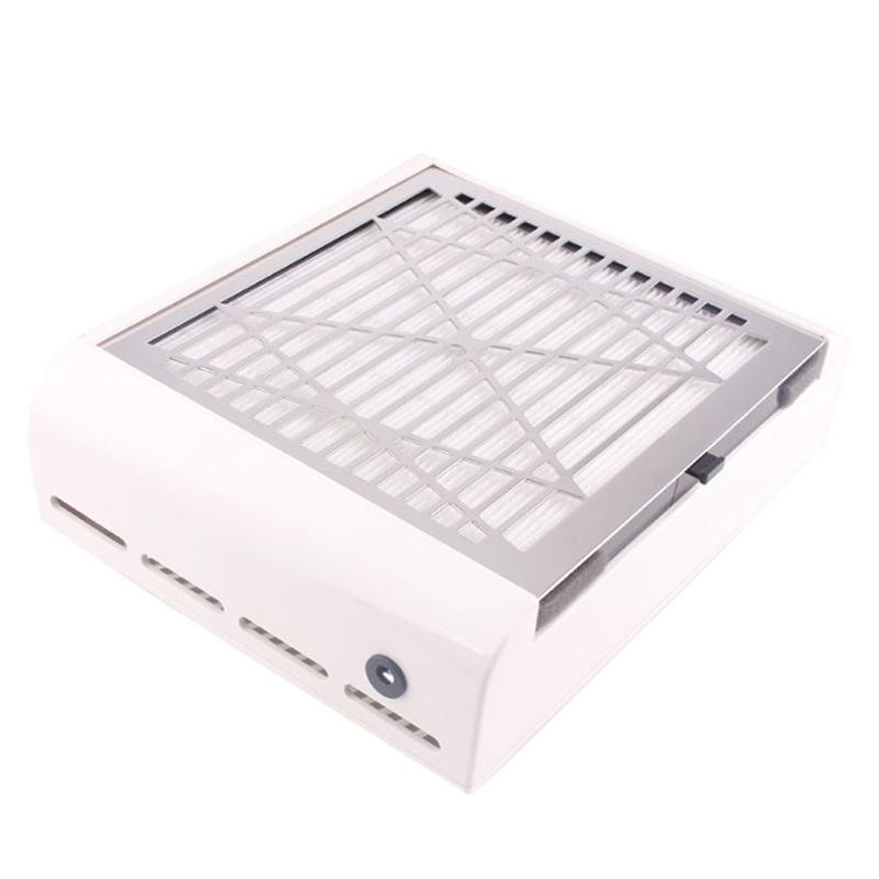 Фильтр пылесборника для ногтей 40 Вт Маникюрная экранная пластина Всасывающий пылесос для ногтей