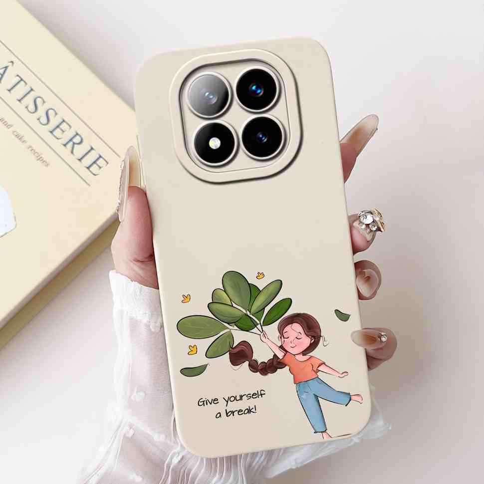 For Xiaomi Redmi Note 14 Pro+ 5G Case Cherry Print Cute Butterfly Soft Silicone Cover For Redmi Note 14Pro Plus 5G 6.67" Bumper