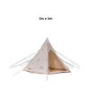 Mountainhiker Outdoor Tent Portable Camping 3/4 Person Pyramid Camping Thick Cotton Printing Bottom Tent Installation Shelters