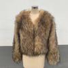 Fur Autumn and Winter New Fashion Fur Coat Women's Leisure Long Sleeve Raccoon Fur Coat