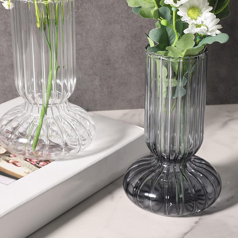 Домашний декор Украшение гостиной Ваза Цветочные горшки Декоративный стеклянный контейнер
