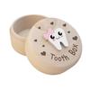 Fetal Hair Umbilical Cord Preservation Wood Baby Tooth Box Tooth Fairy Box  Children