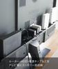 Yamazaki Jitsugyo TV Back Rack Wide 100 Black W100 xx H3cm Smart Router Storage Cable Storage 3631 Приблизительно. Д8.2