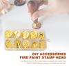 10 шт. DIY Головка для художественной печати Многоцелевая эмалированная головка для печати Декоративная головка для сургучной печати для конвертов Свадебные приглашения
