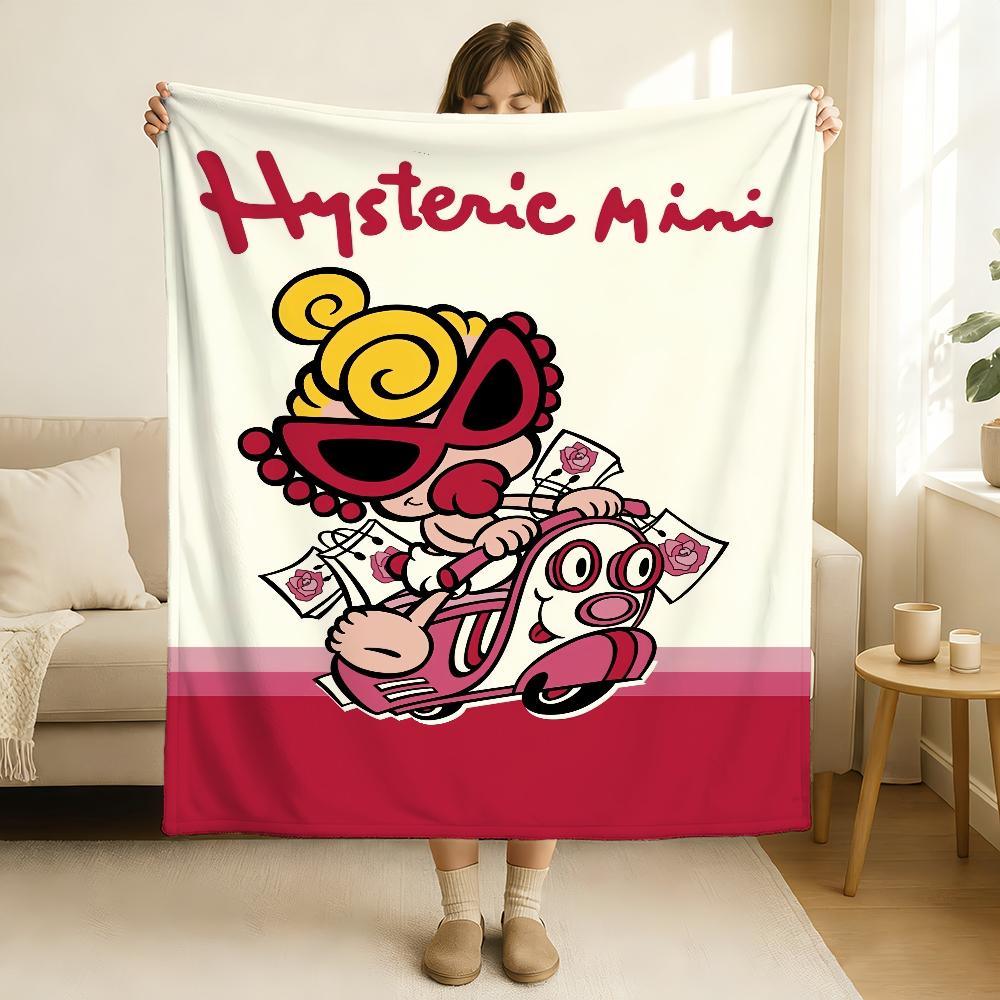 Модный бренд H Hysteric M Мини-плед Мягкий и приятный для кожи Для дивана Кровати Дневного сна Покрывало Всесезонное Одеяло