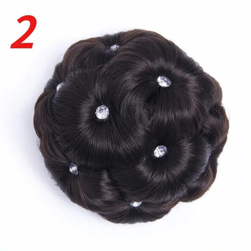 1 шт. Модный круглый пучок для волос, кудрявые волосы, свадебное украшение для головы со стразами, персонализированные инструменты для укладки для женщин, подарки, аксессуары для волос