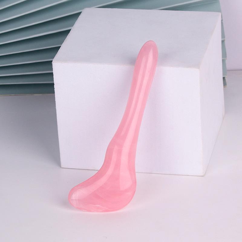 Скребок гуаша из смолы для массажа носа и лица