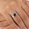 London Blue Topaz Gemstone 925 Sterling Silver Jewelry Handmade Ring For Women RR-43-1