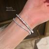 Spirit Snake Shaped Snake Bone Bracelet Texture Bracelet Zircon Ins Light Luxury Adjustable Bracelet
