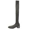 New Autumn Pointed Toe Women Elastic Slimming Sock Loots Fashion Female Thick Heel Over The Knee High Booties