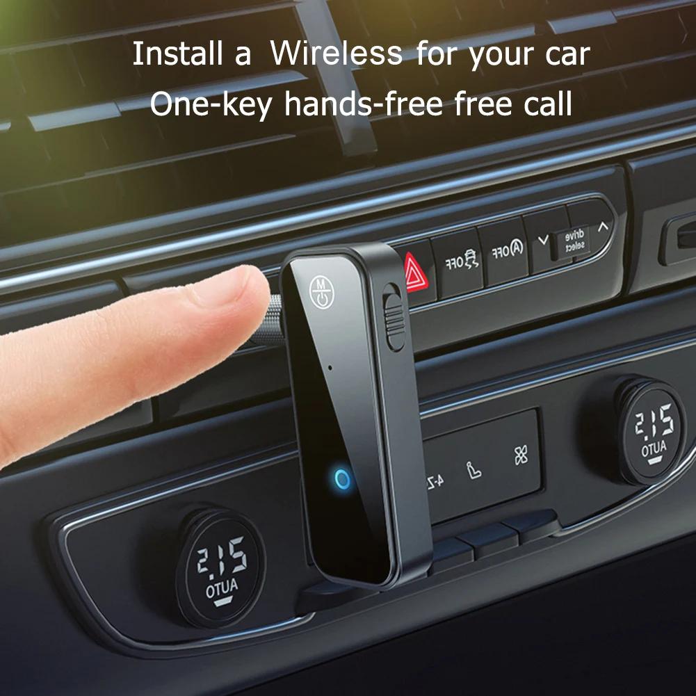 Bluetooth 5.0 Аудио Aux Адаптер 2 в 1 Передатчик для Автомобильной Музыки Handsfree Звонок 3.5мм Адаптер