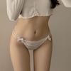Hot and Breathable High Slit Bow Panties Sexy and Pure Desire Lace Low Waist Women’s Panties