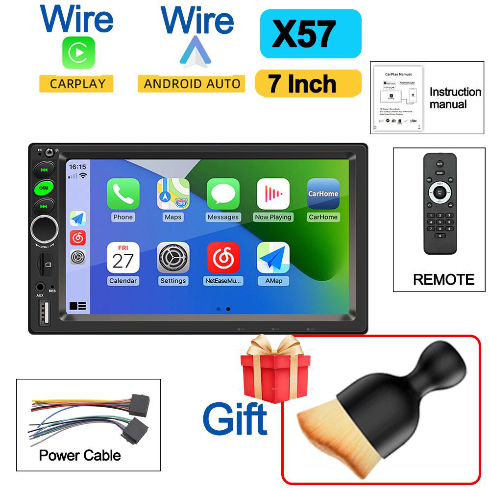 Android 13 Wireless Carplay Android Auto 7/9/10-дюймовый автомобильный мультимедийный проигрыватель 2 Din стереоресивер камера заднего вида автомобильные аксессуары