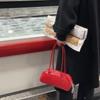 Модные продвинутые женские сумки через плечо из ПУ кожи, повседневные красные, большой вместимости, подмышечные сумки для женщин, черные, простые женские сумочки
