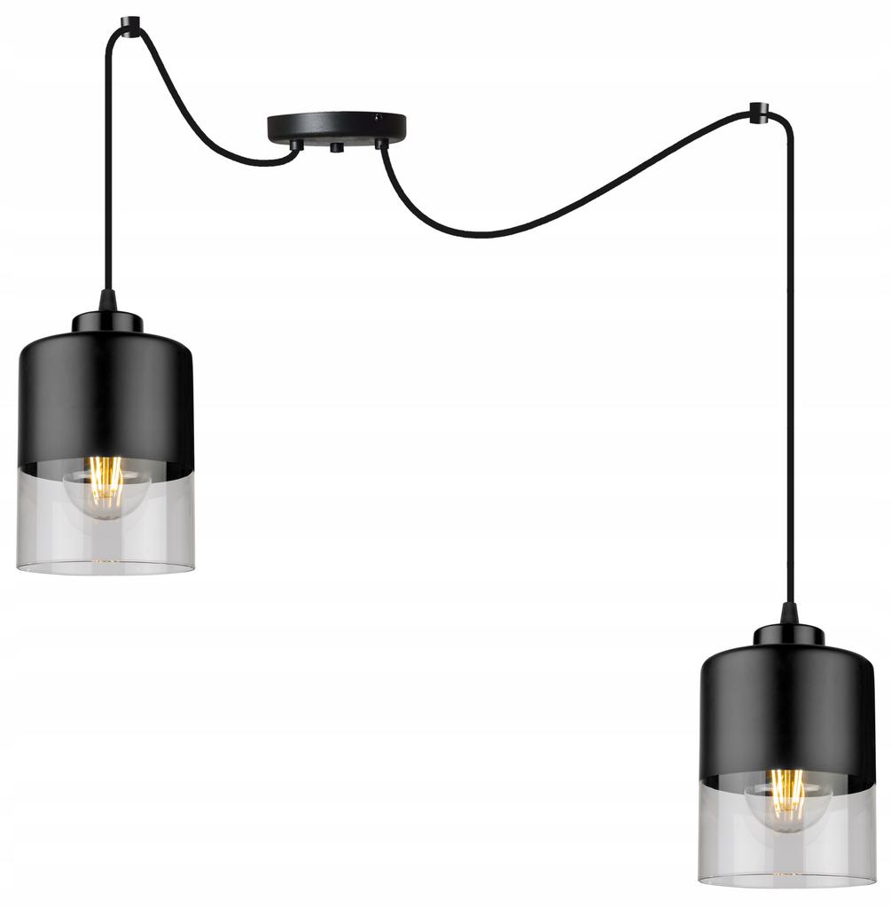 MODERN GLASS SPIDER CEILING HANGING LAMP