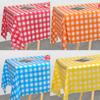 Red Black Checkered Disposable Tablecloth Wedding Birthday Party Indoor Outdoor Picnic Table Cover Plastic Waterproof Tablecloth