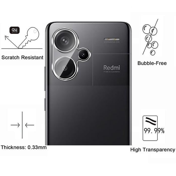 Verre Trempé Caméra arrière pour Xiaomi Redmi Note 13 PRO PLUS 5G / Redmi Note 13 PRO+ 5G [Lot de 2] Film Protection Phonillico®
