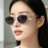 Vintage Oval Metal Photochromic Sunglasses, Luxury Leopard Carving Frame, Color Changing Lens UV Protection Eyewear for Men & Women