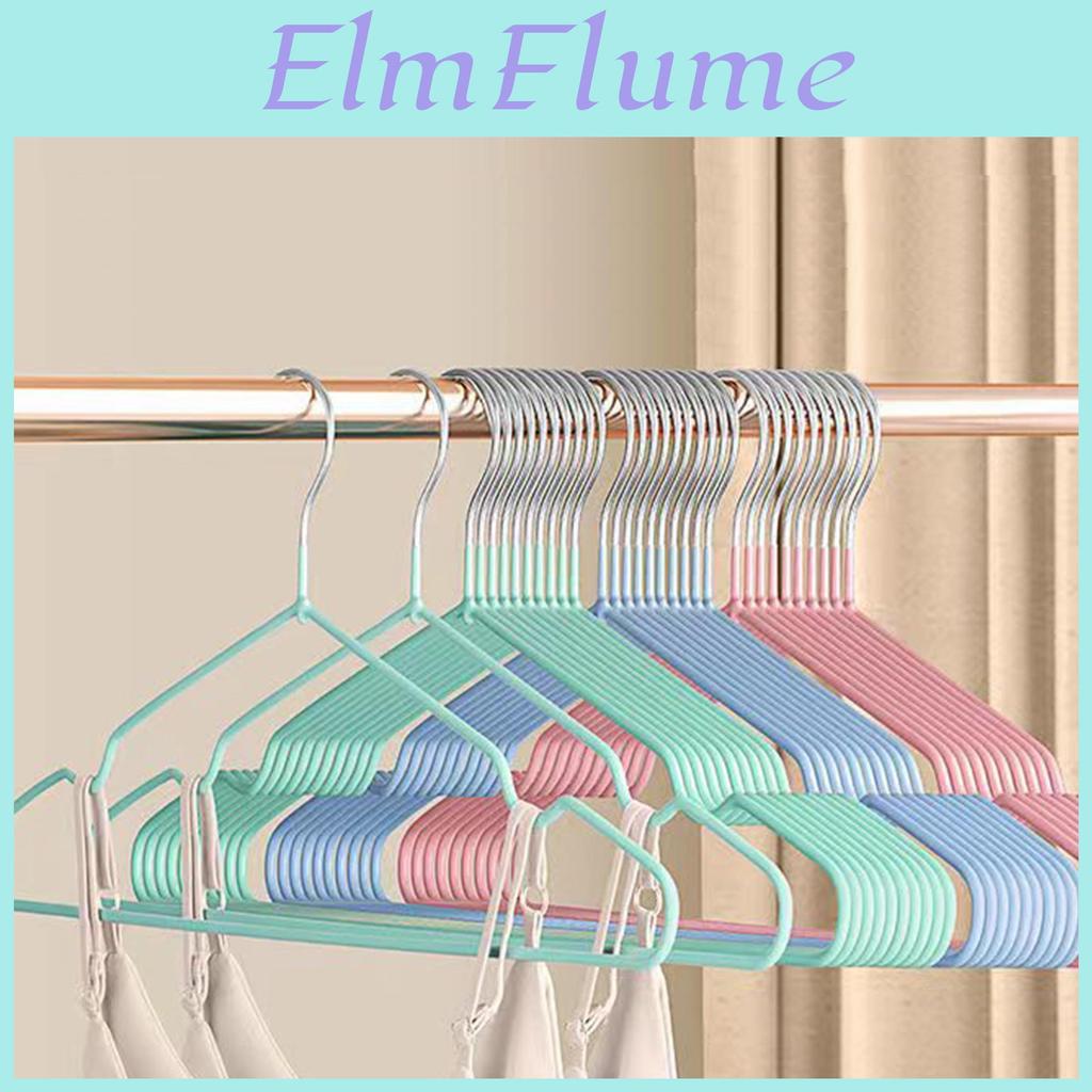 Metal Clothes Hangers Metal Nonslip Drying Hanger With Plastic Coating For Adults To Hang And Dry Clothes 10pack