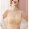 Большое женское нижнее белье Бесшовный бюстгальтер Красивый бюстгальтер в стиле жилета Дышащий бюстгальтер на косточках