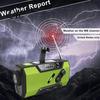 Hiking Survival Radio Multifunctional Emergency Radio Hand-Crank USB Solar Battery Powered 115dB SOS Alarm Zoom Torch Alarm Reading Lamp,