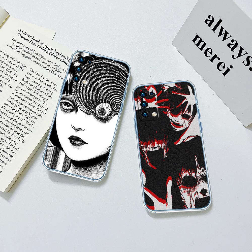Junji Ito Tomie Transparent Phone Case for Motorola Moto G7 G8 G9 G84 G85 G73 G24 G15 Z2 Play Power Plus