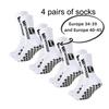 4 Pairs of New TC Mid Tube Glued Football Socks for Sports Training and Competition, Non Slip and Breathable Socks