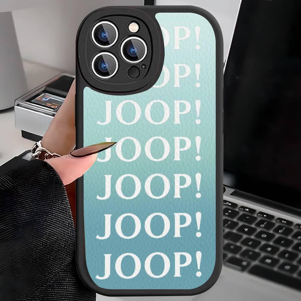 Модный бренд J-Joop Кожаный чехол для телефона Для iPhone 16 15 14 17 Pro Max 11 12 Mini Plus Мягкий чехол