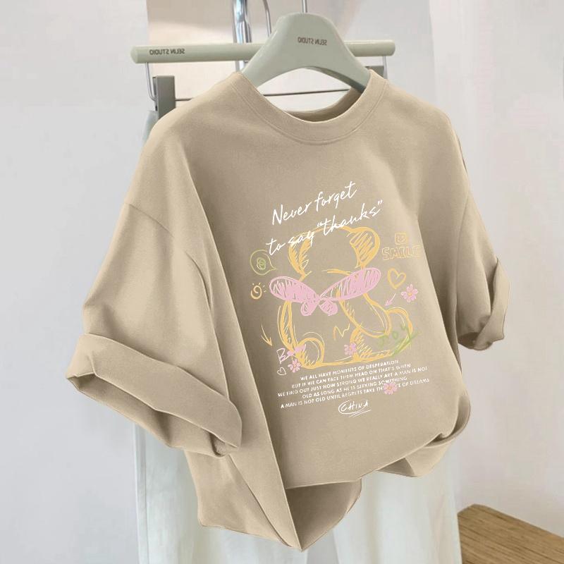 Ретро Японский Принт Чистый Хлопок Орт Свободный Женская Футболка Летний Дизайн Повседневный Удобный Топ Качественный Бренд