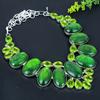 Green Labradorite,Peridot Handmade 925 Sterling Silver Jewelry Necklace 18" D5s12