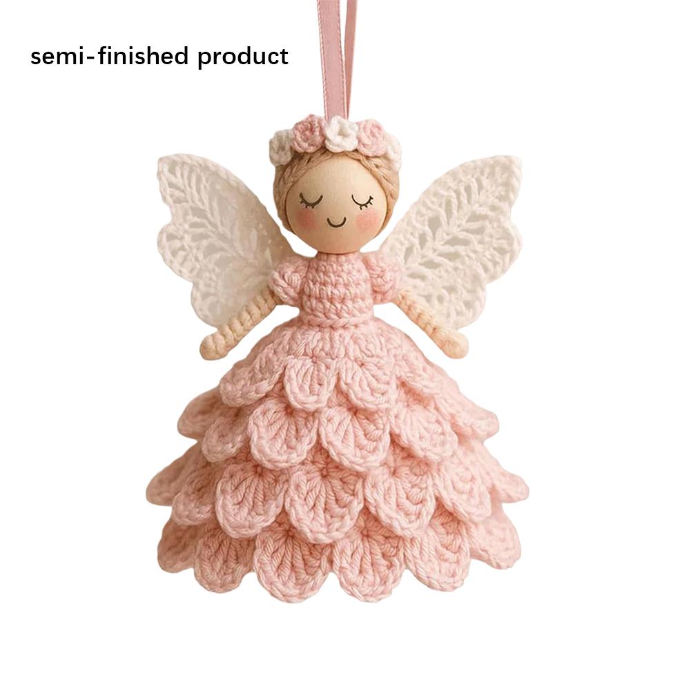 NEW DIY Crochet Angel Ornament Kit Handmade Crochet Materials Angel Ornament Set DIY Material Christmas Tree Hanging Crocheting