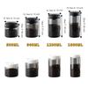 Press Type Coffee Bean Storage Jar Manual Glass Coffee Jar Vacuum Sealed Jar  Home Use