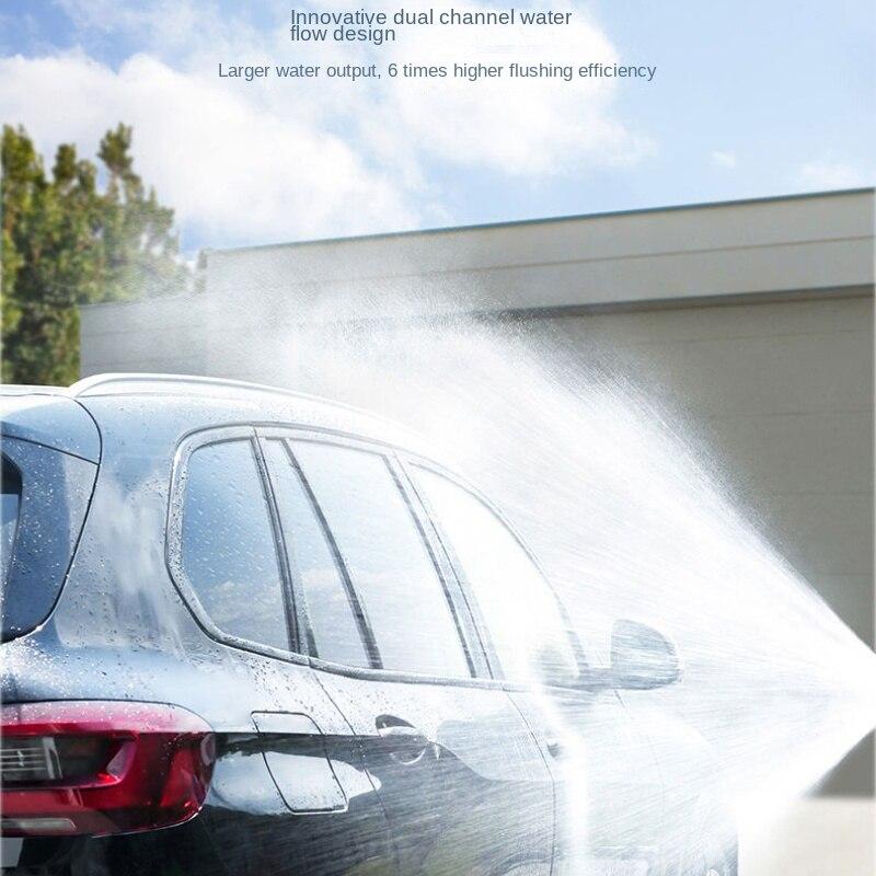 Wireless High-pressure Car Washing Machine, High-power Lithium Battery Powerful Car Washing Gun, Rechargeable Portable Washing Machine.