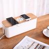 Cable Management Box Power Line Storage Case Protect Cables Charger Socket Organizer Large Capacity with Lid for Home Office
