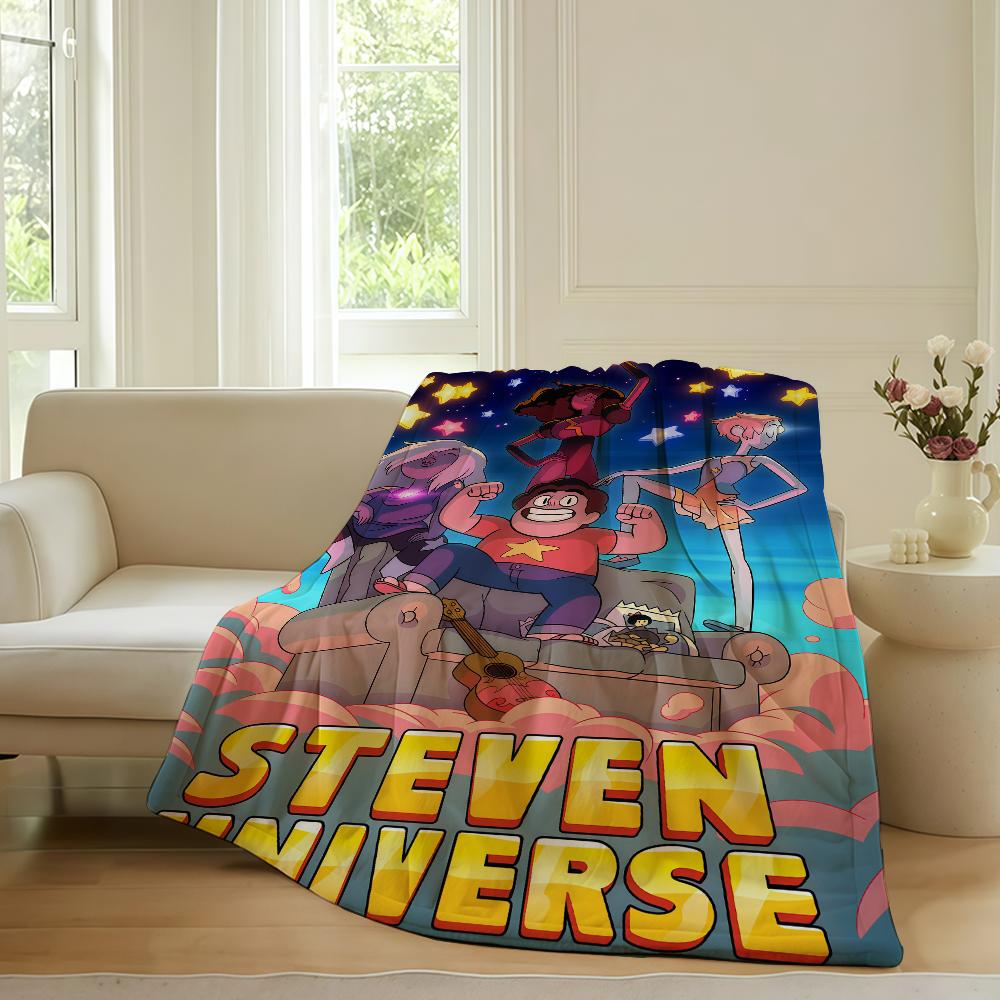 Мультяшное милое одеяло S Steven U UniverseS для дивана, офиса, кровати, самолета, путешествий, сна, чтения, отдыха, кемпинга, мягкое и теплое