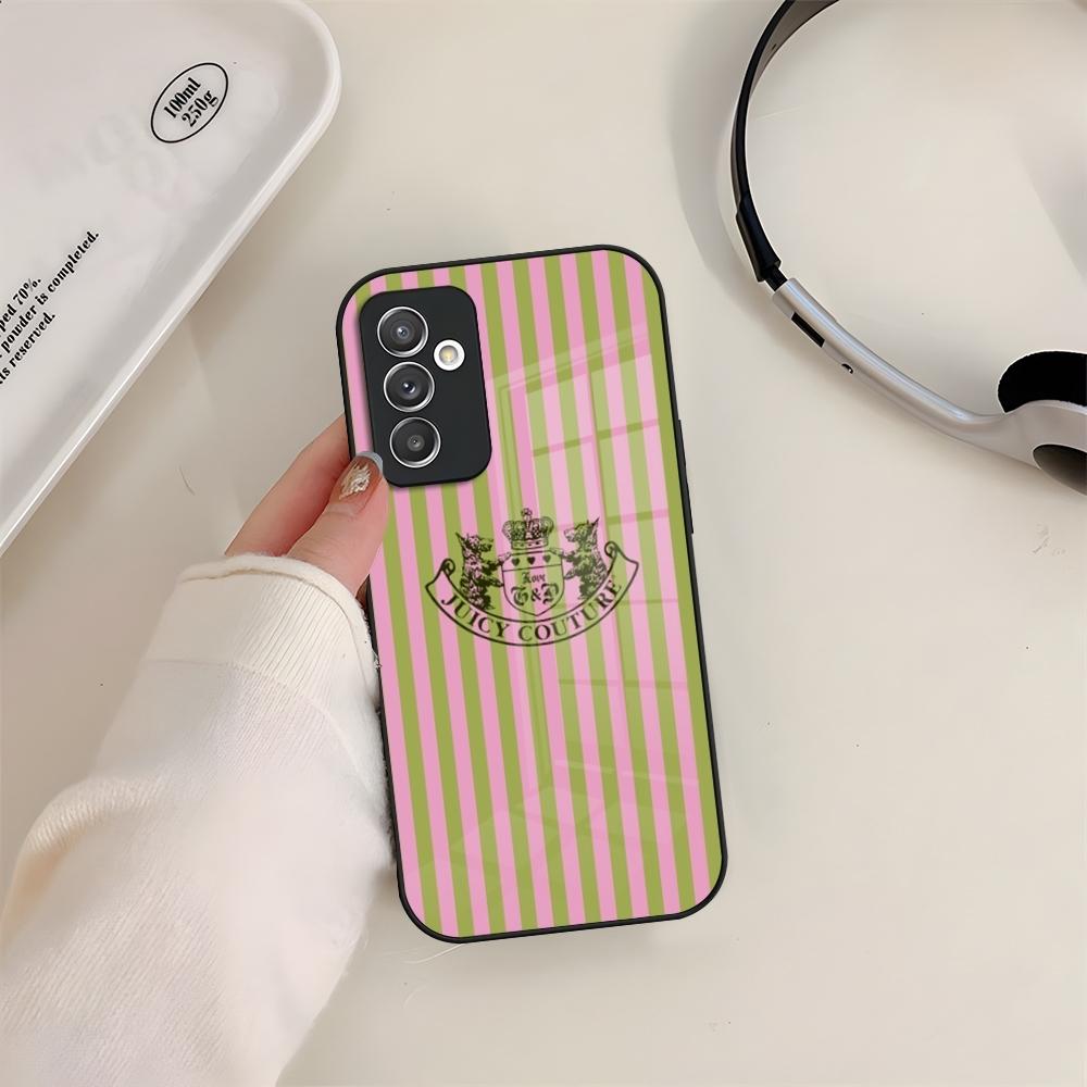 Чехол для телефона J-JuicysS Couture Стеклянный Для Samsung S24 S26 S23 S20 S25 S21 S22 Ultra Fe Plus A05 A06 A16 A26 A36 A56 Coque