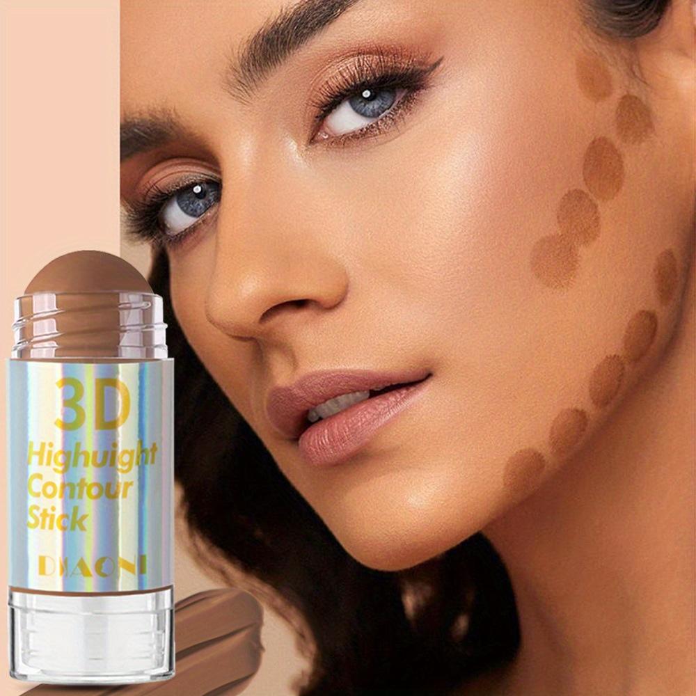 Multi-Functional Contouring Stick Matte Concealer Foundation Bronzer Stick Nose Shadow Stick Face Definition Solid Contouring Cream Make-up Stick