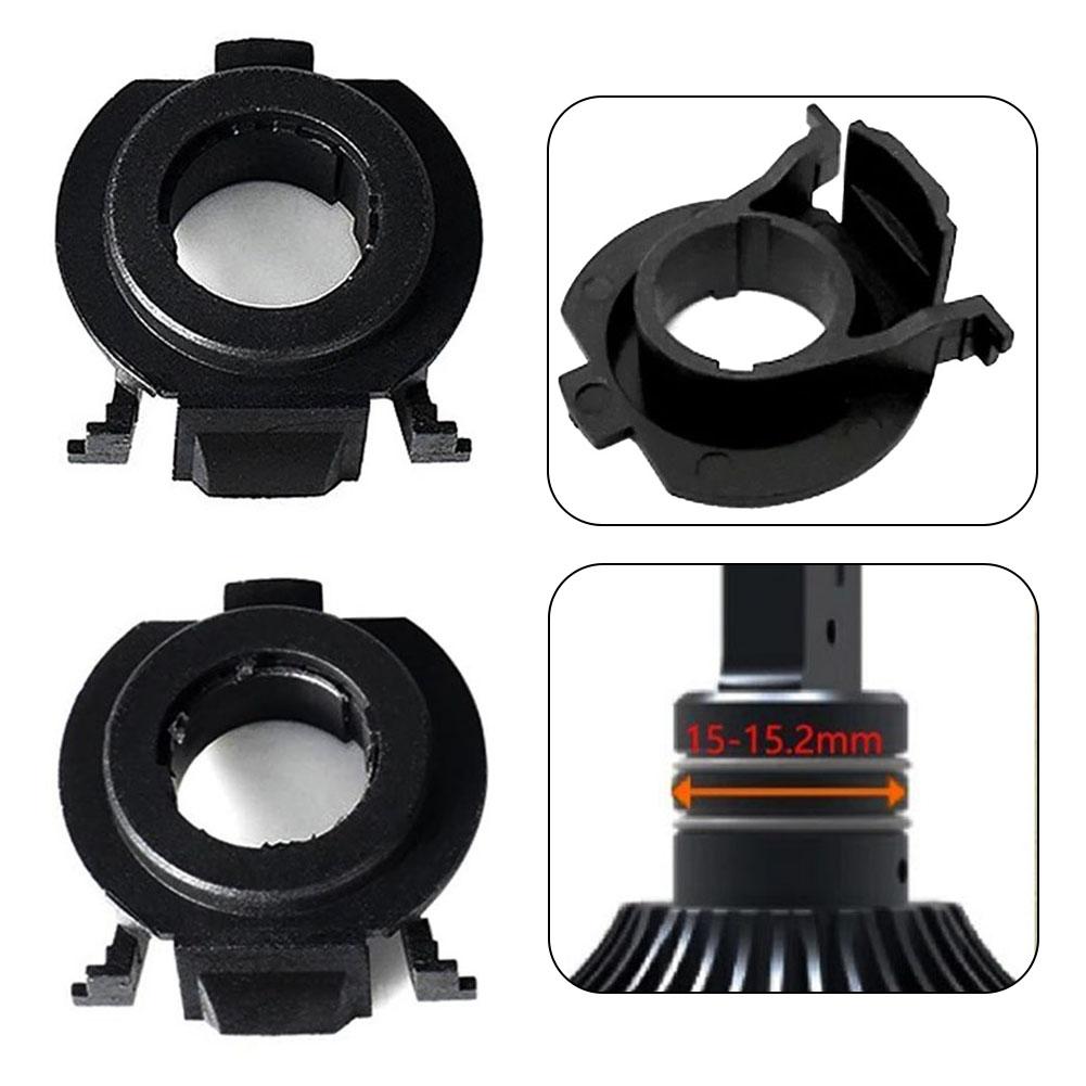 2pcs Car H7 LED Bulbs Adapter Holder Base For Focus 3 MK3 For Fiat 500 For Opel 15 16 17 Auto Headlamp Socket Holder Base