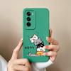 Задняя крышка для Oppo Realme C63 C61 Narzo N63 Reno12 Pro F 5G чехол с рисунком кошки и совы, противоударный мягкий силиконовый протектор экрана, чехлы для телефонов OPPO