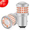 Fenikso S25 Led Double Red Brake Lamp Tail Lamp with 180° Step-Pin 1157 BAY15D 69 Rows DC12V 2pcs