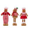 Adorable Gingerbread Man Chef Hat Doll With Stretchable Design For Christmas Home Decoration