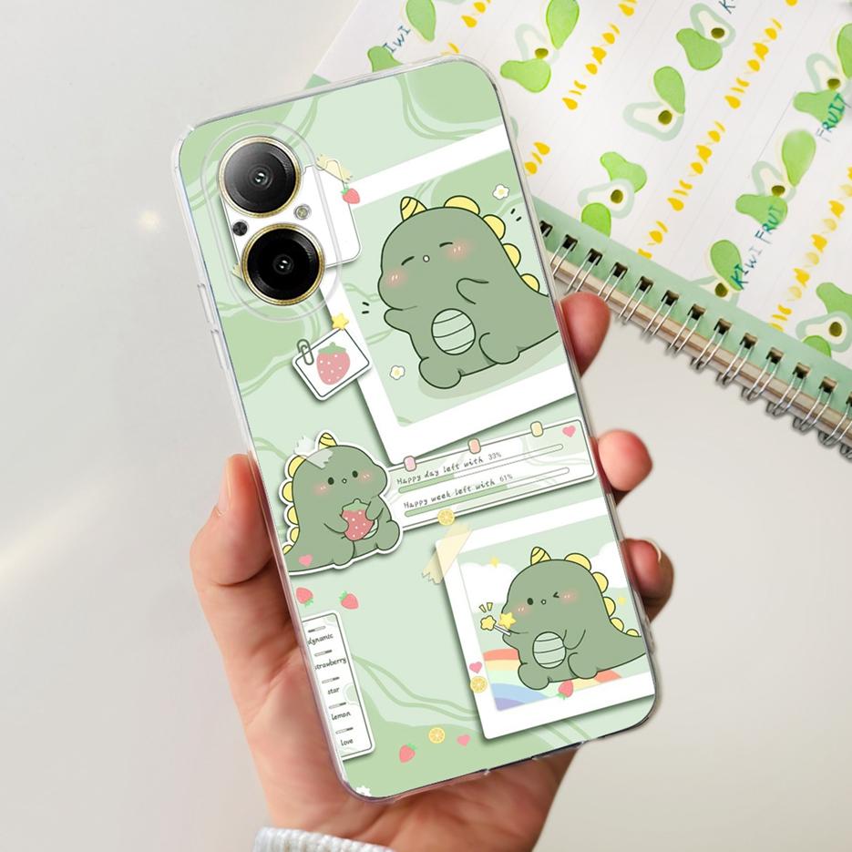 For Realme C67 4G Case RMX3890 New Fashion Painted Cover 6.72'' Soft Silicone Phone Case For Realme C67 C 67 RealmeC67 4G Bumper