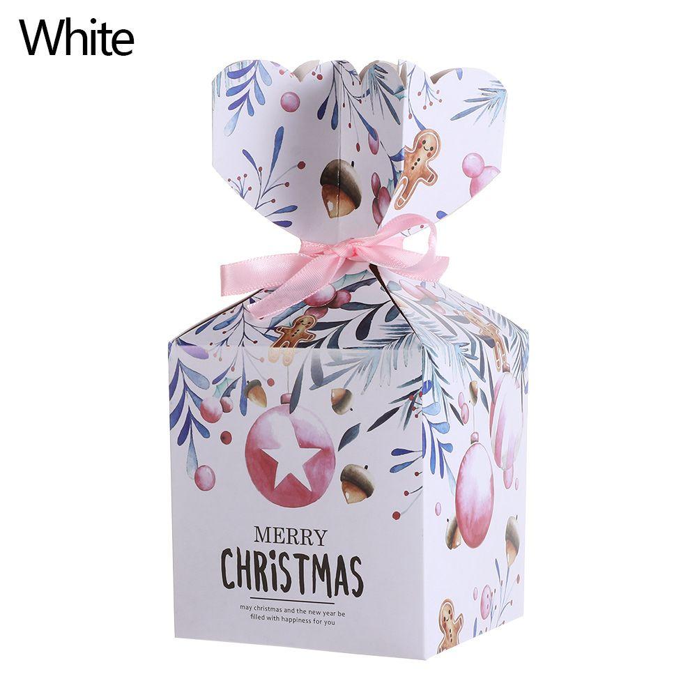 Shape Party Decoration Gift Bag Paper Boxes Cookie Package Xmas Gift Boxes Christmas Candy Bags