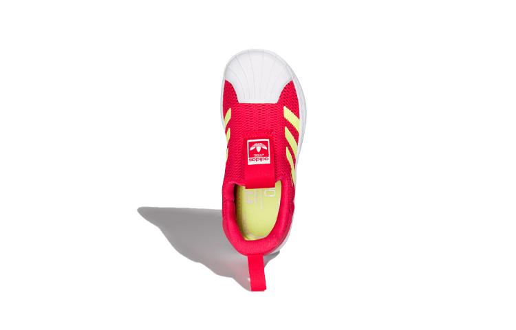 Adidas Originals Superstar Collection 360 I Low top Toddler Shoes Red Yellow White Infant And Toddler CG6582