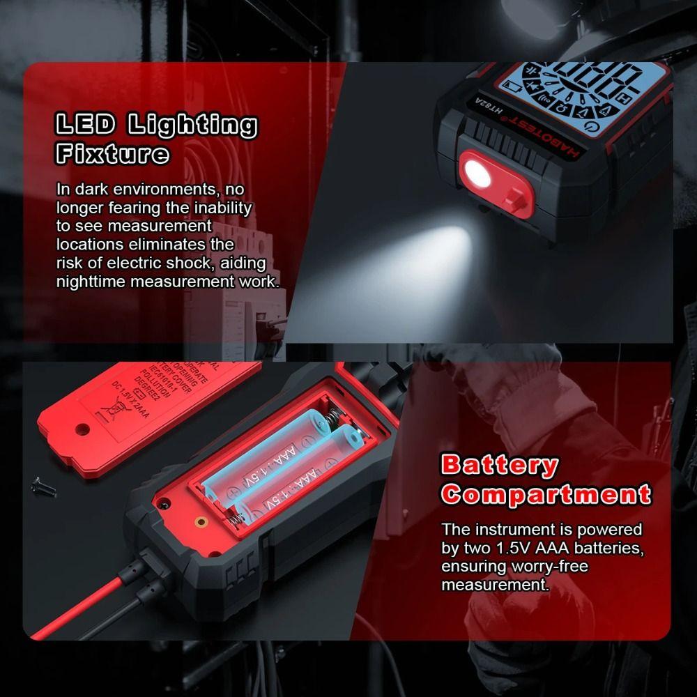 600V Auto Range Multimeter High Precision NCV Multimeter Portable TRMS Multimeter